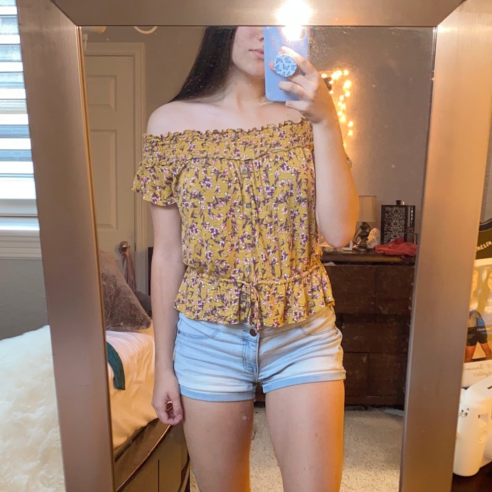 Yellow Floral Top